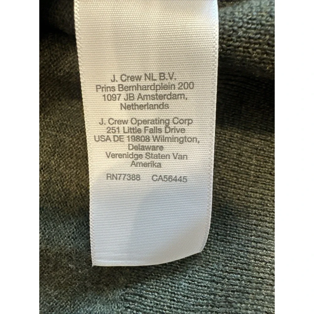 Madewell Polo Sweater Women Forrst Green Sz2XL Merino Wool Knit Pullover Casual